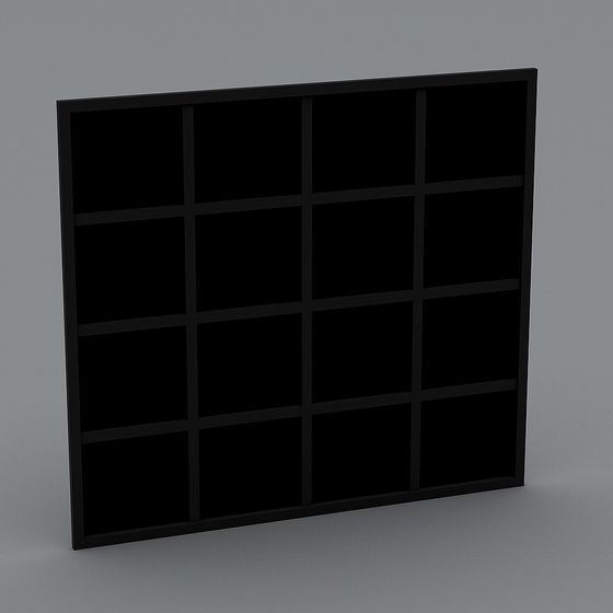 Stylish Low-Poly Bookshelf 3D model