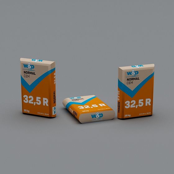 Unique Low-Poly Cement Box 3D Model