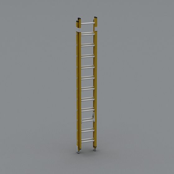Stylish Industrial Ladder 3D model