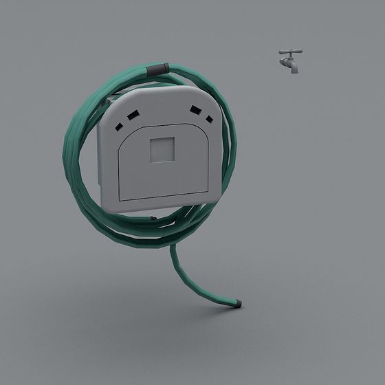Garden Hose Reel 3D model for Creative Projects