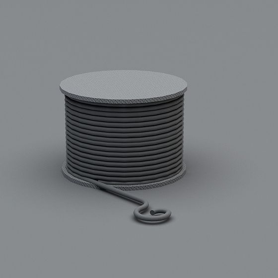 Stylish Rope Pulley 3D Model Design