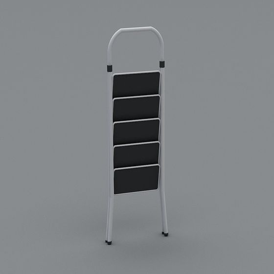 Stylish Low-Poly Magazine Rack 3D Model