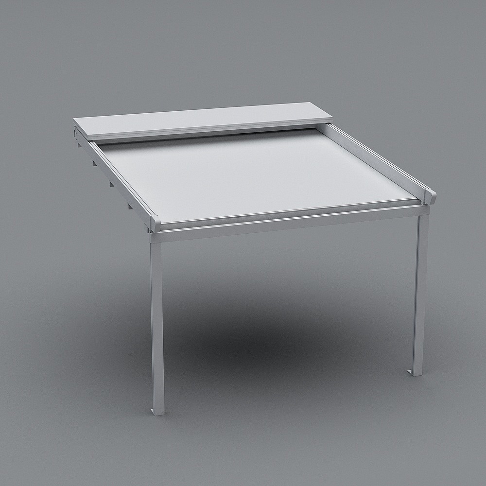 Folding+Pergola+FP1000+-+Postes+e+travessa+frontal