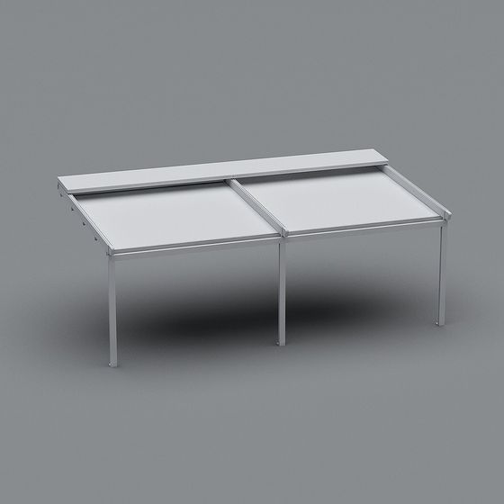Folding Dining Table 3D model for Modern Aesthetics