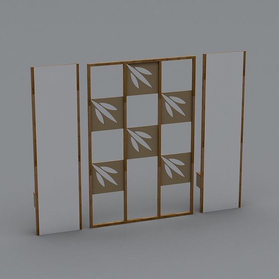 Modern Low-Polygon Decorative Screen 3D model