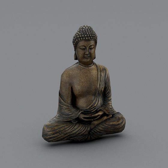 Meditative Buddha 3D model