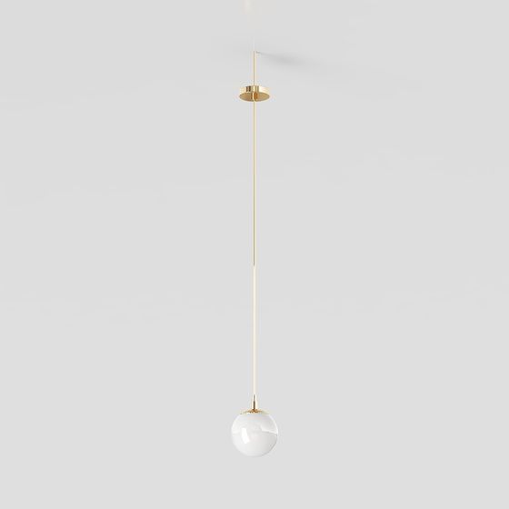 Unique Modern Minimalist Chandelier 3D Model