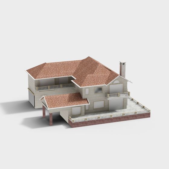 Cozy Cottage 3D model