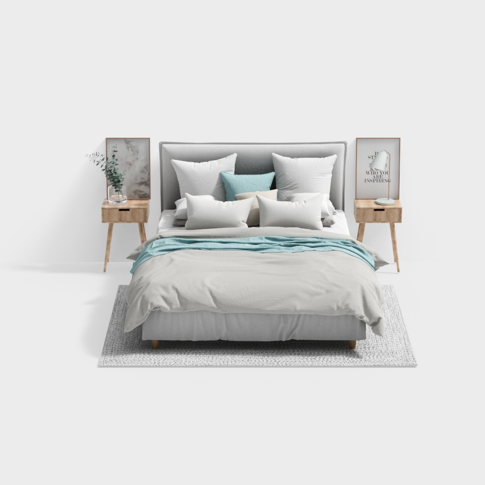 Set letto in stile moderno