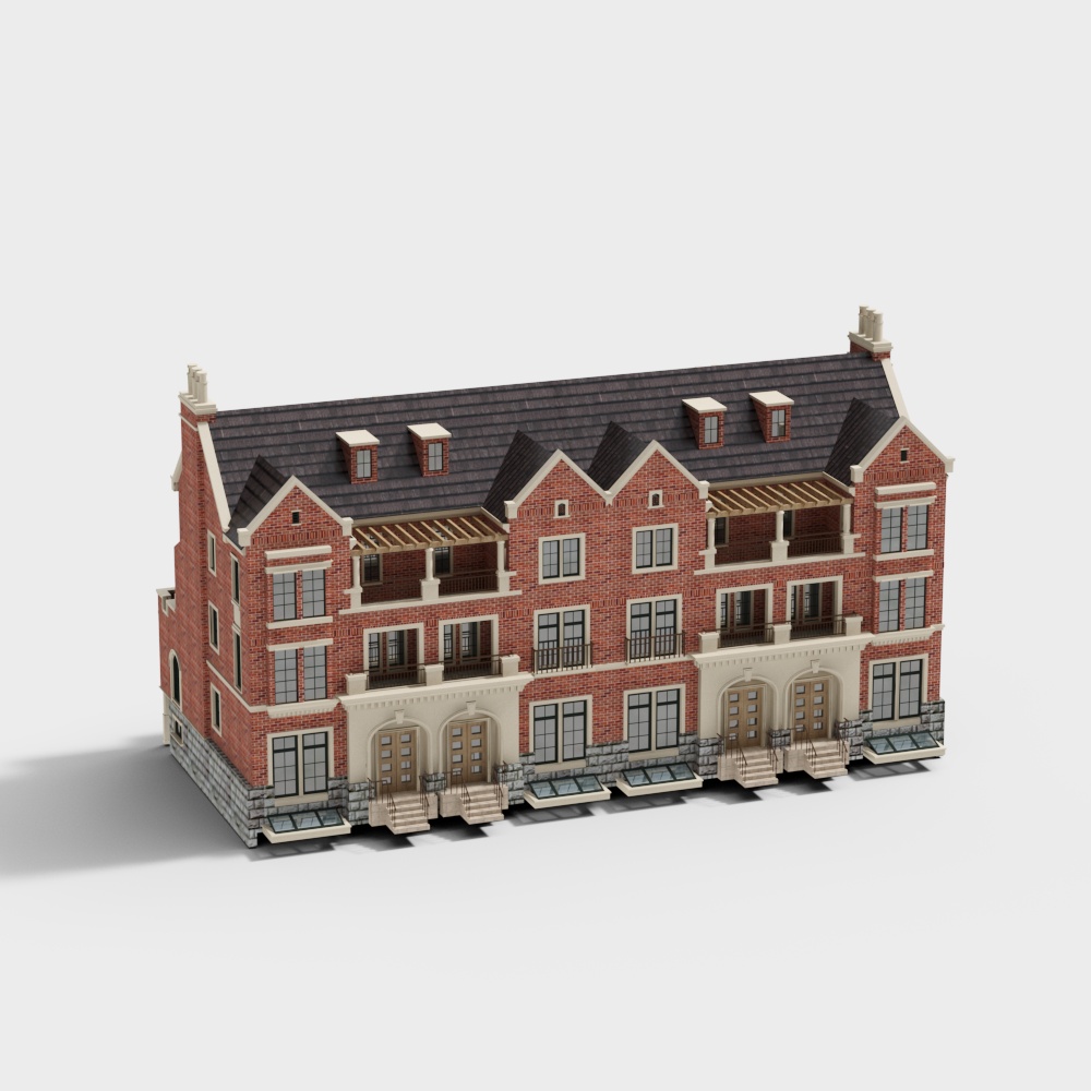Charming Urban Villa 3D model