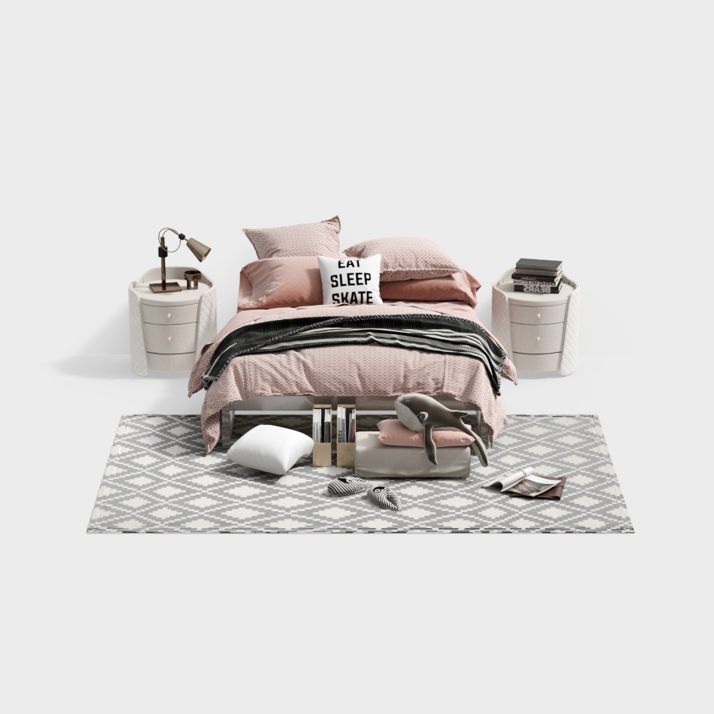 Juego de cama para dormitorio de estilo moderno