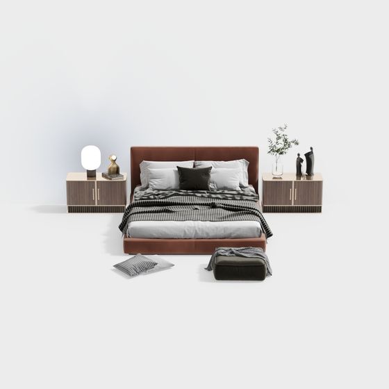 Urban Bedroom Suite 3D model