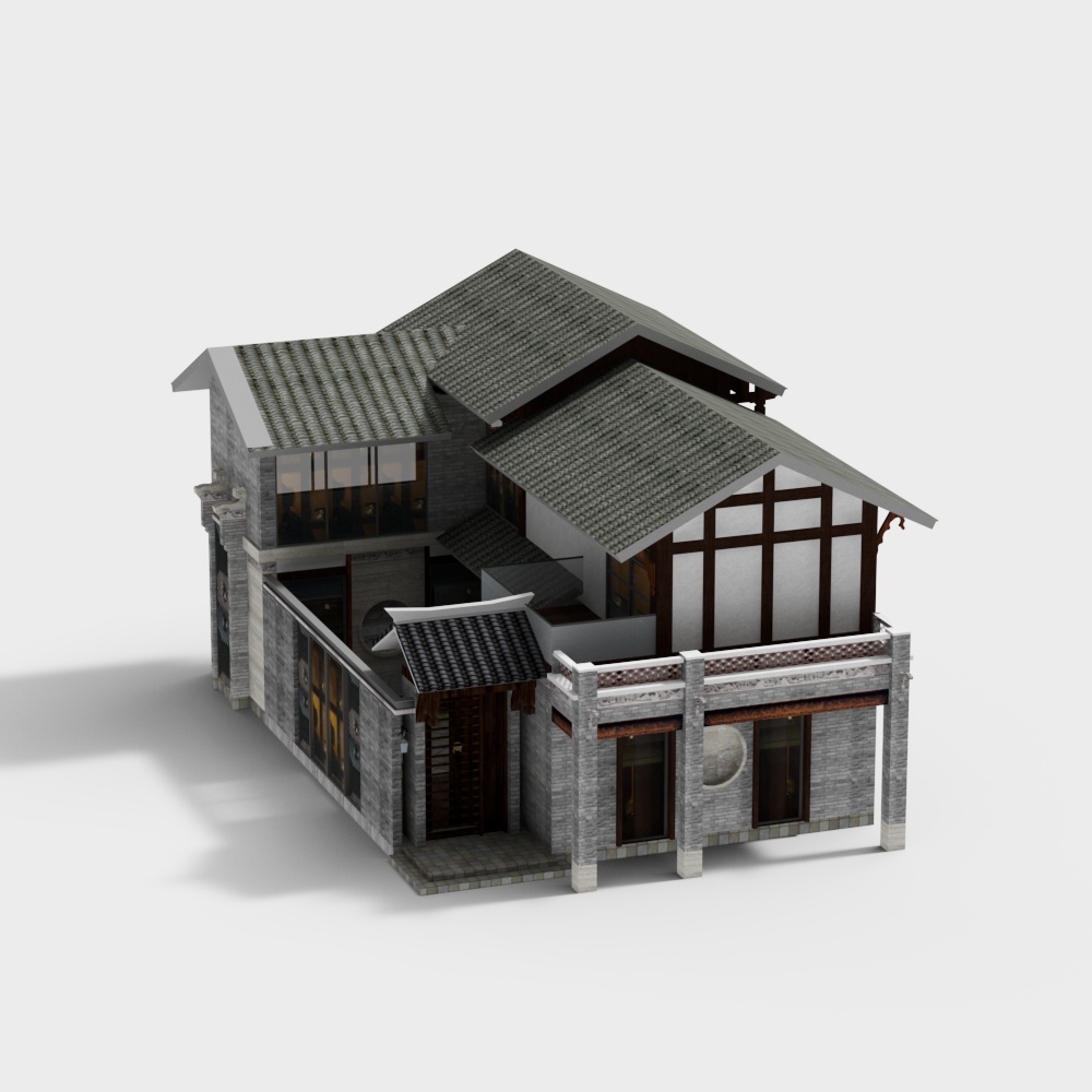 villa à deux étages