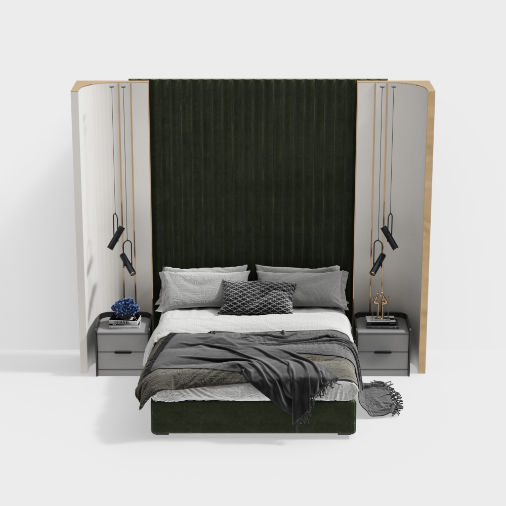 Bedroom bed set modern style