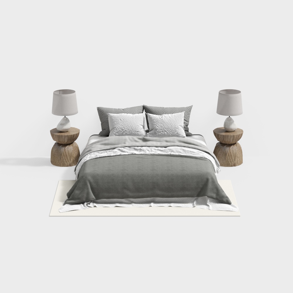 Ensemble de lit de chambre de style moderne