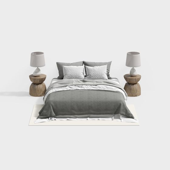 Ensemble de lit de chambre de style moderne