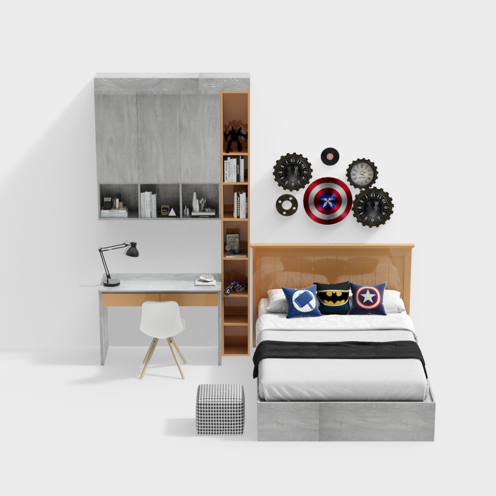 Bedroom bed set modern style