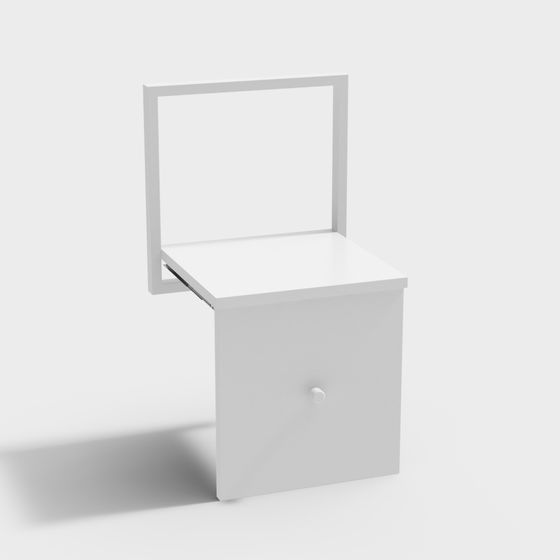 Modern Folding Desk 3D model