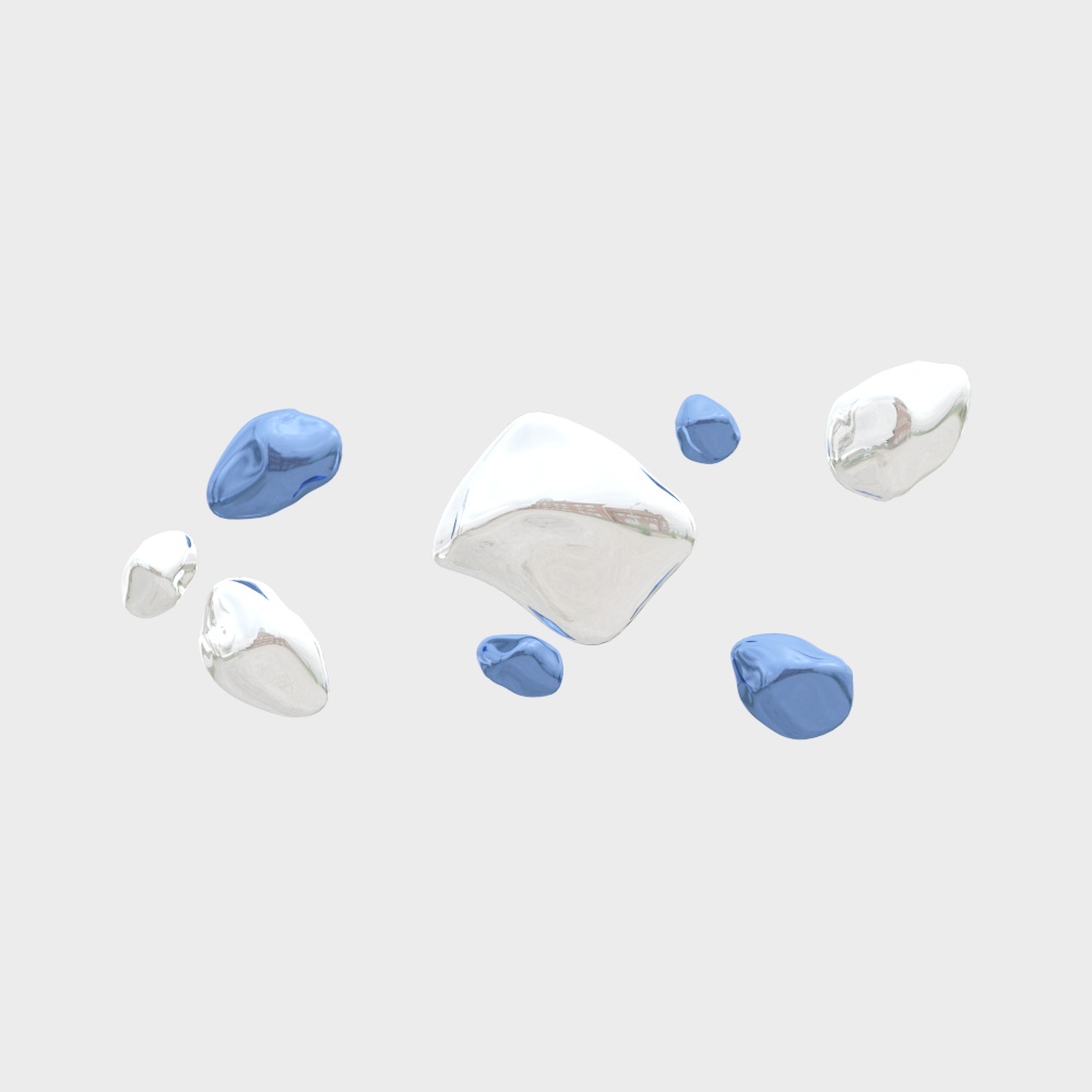 Pendentif mural goutte d'eau moderne en cailloux