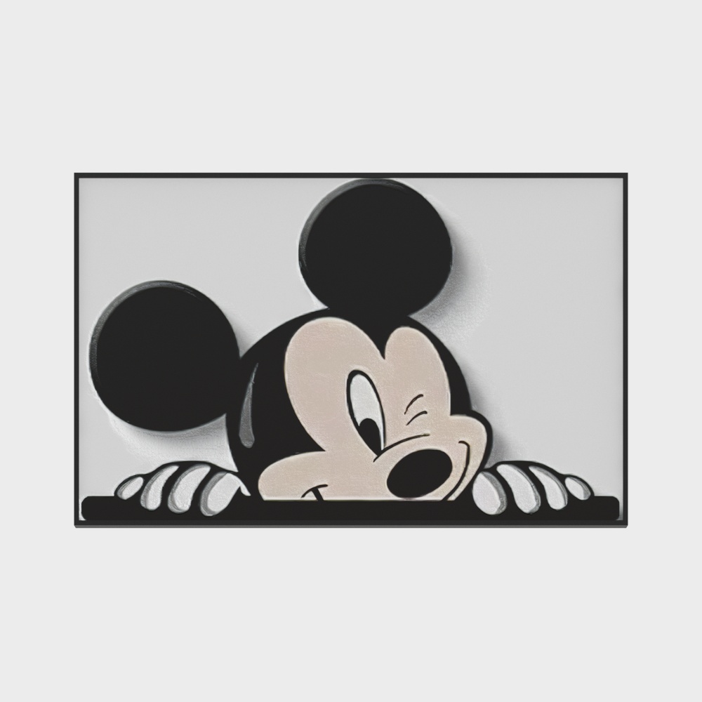 Modern Children's Mickey Mouse Wall Painting