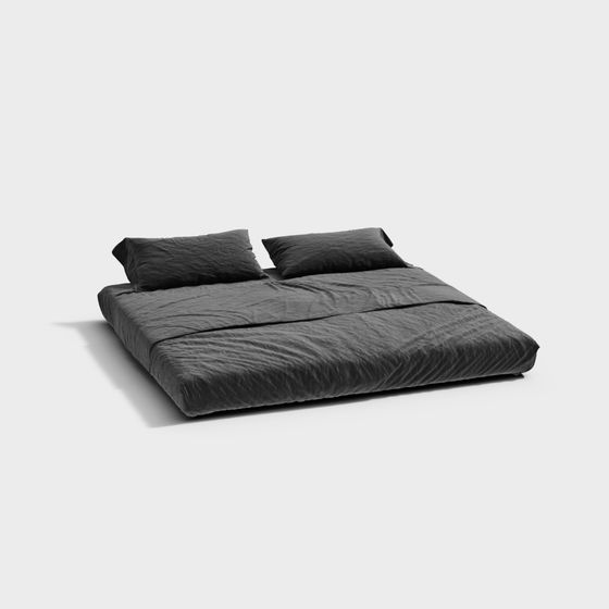 Urban Black Bedding 3D model