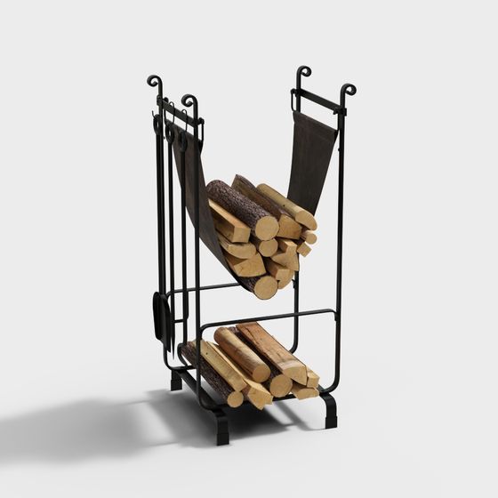 Vintage Iron Art Match Holder 3D model