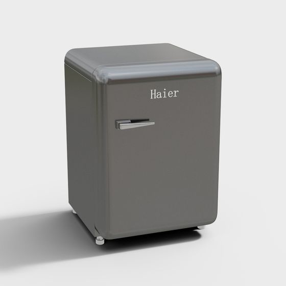 Vintage-Modern Haier Refrigerator 3D model