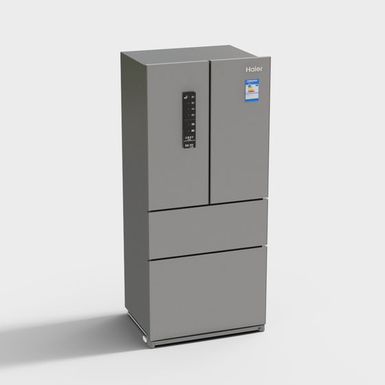 Contemporary Refrigerator 3D model for Modern Interiors