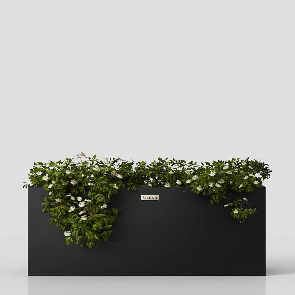 Modern Outdoor Green Plant Flower Box