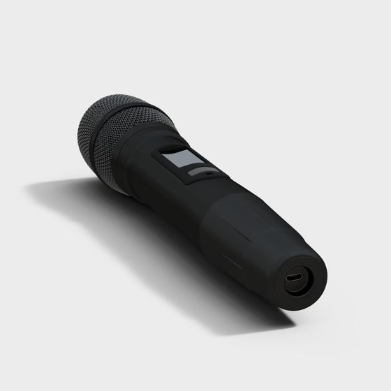 Stylish 3D Microphone Model for Creative Projects