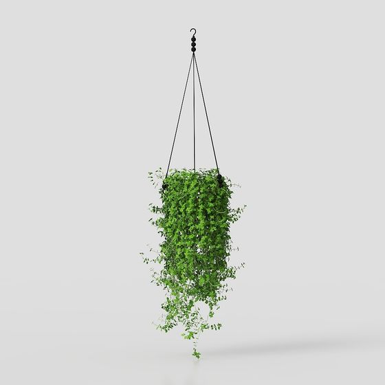 Hanging Plant Basket 3D model for Vibrant Spaces