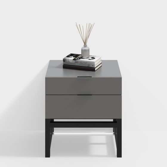 Modern Minimalist Nightstand 3D model