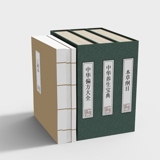 Ancient Books 3D Model for Creative Projects
