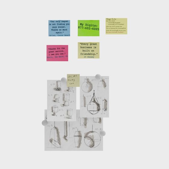 Vibrant Sticky Note Wall 3D model