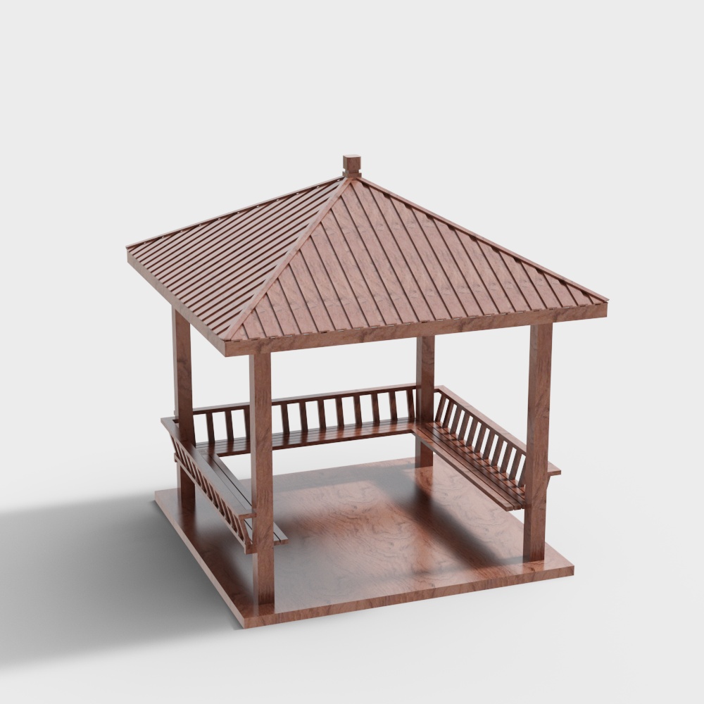 Modern pavilion in the park