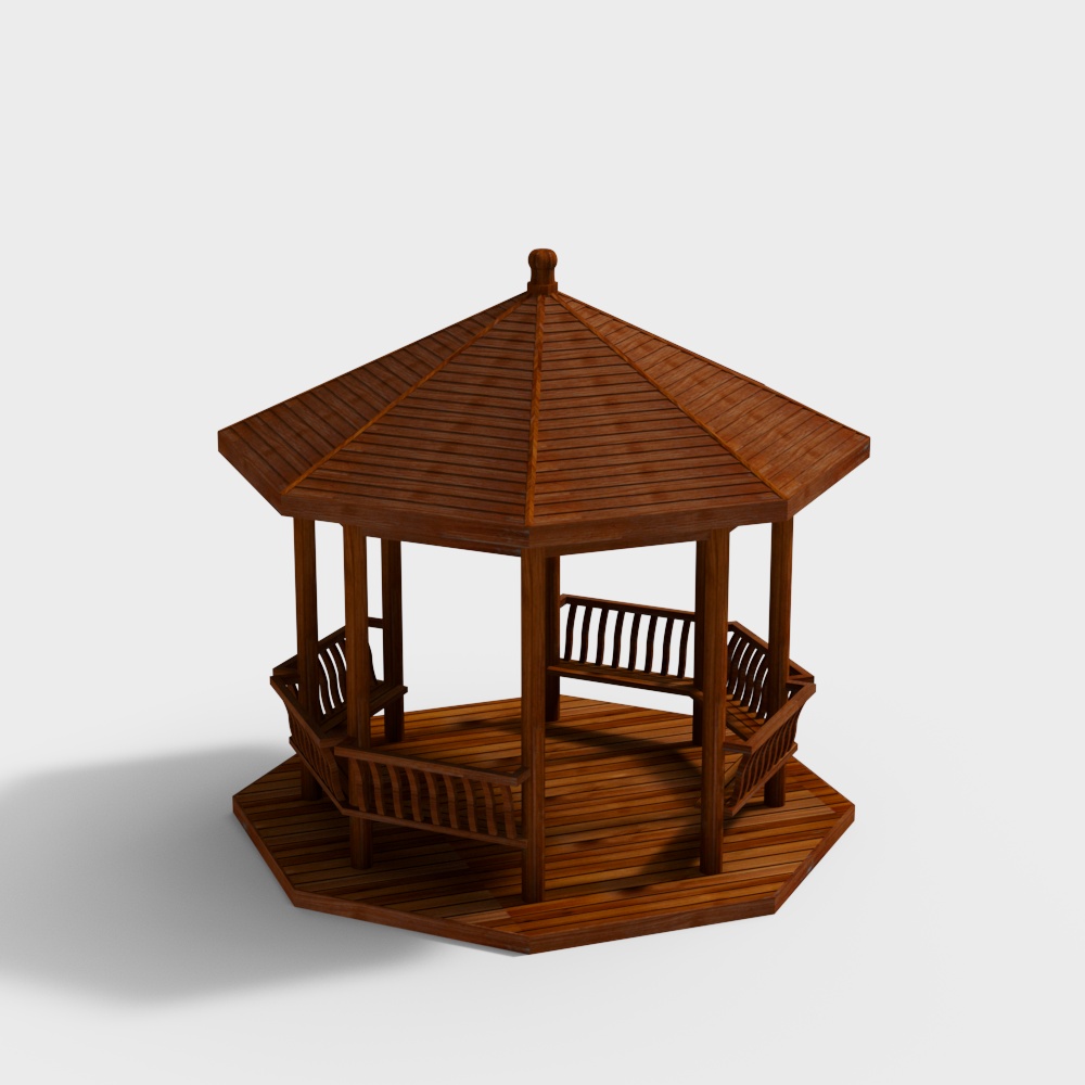 New Chinese style pavilion in scenic area