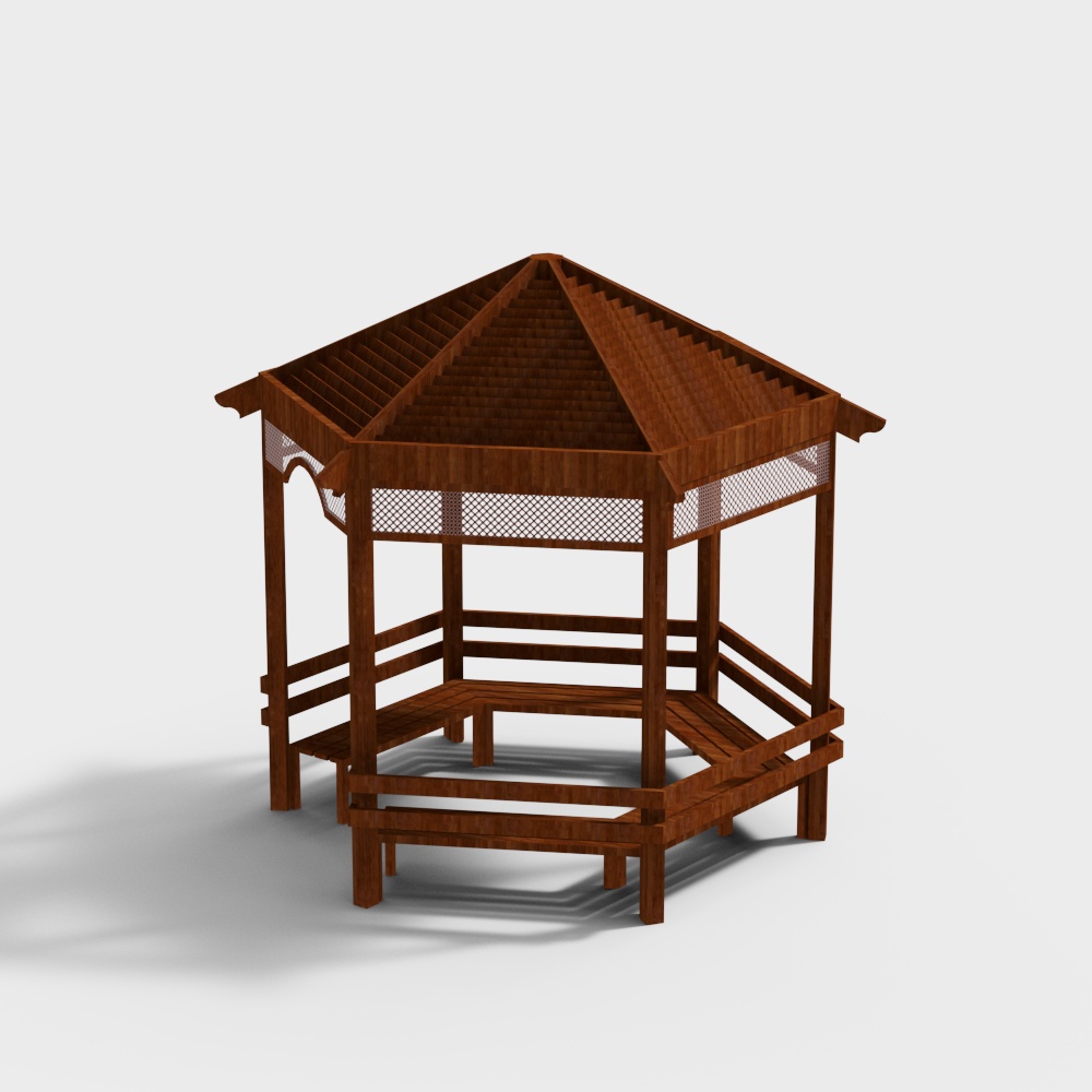 Modern pavilion in scenic area