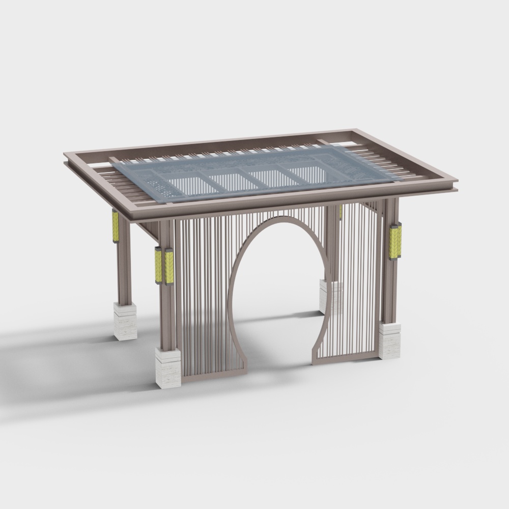 Modern pavilion in scenic area