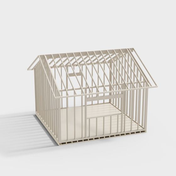 Framed House 3D model
