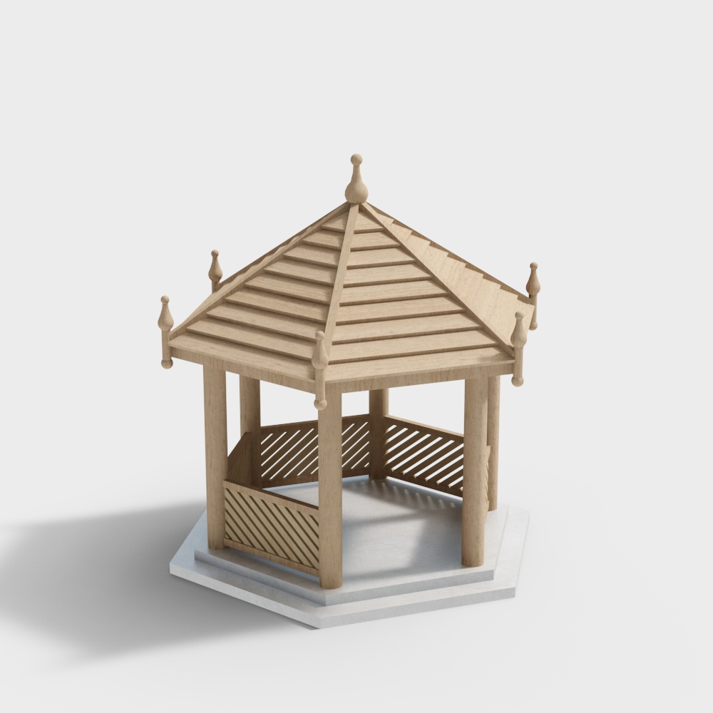 Modern pavilion in community