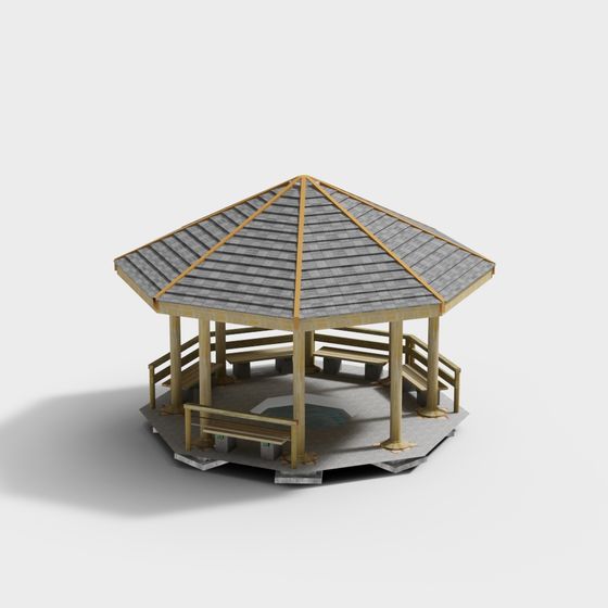 ガーデン中国風六角形パビリオン