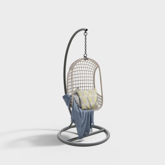 Stylish Hanging Chair 3D model for Modern Interiors