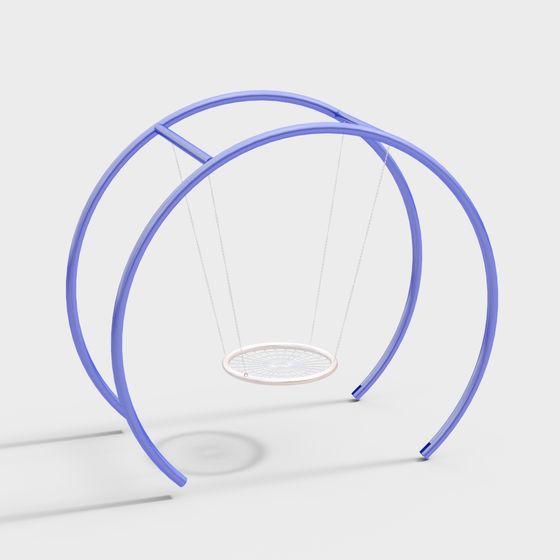 Air Dream Low Polygon Swing Set 3D model