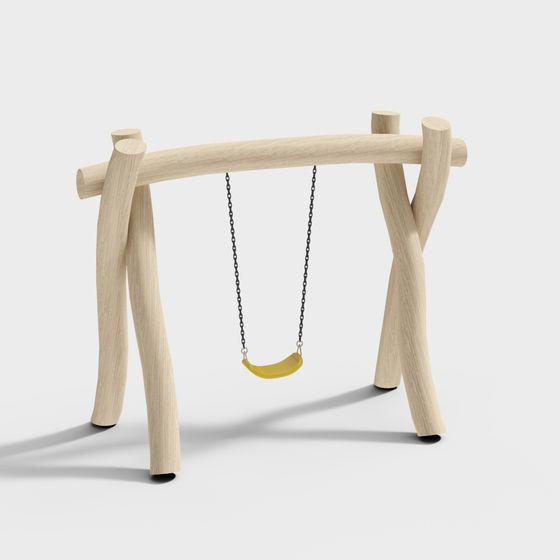 Playful Swing Set 3D model