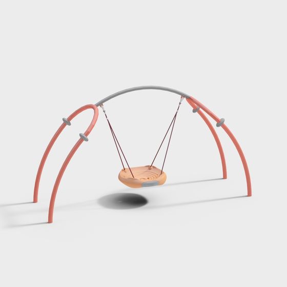 Whimsical Children's Swing Set 3D model
