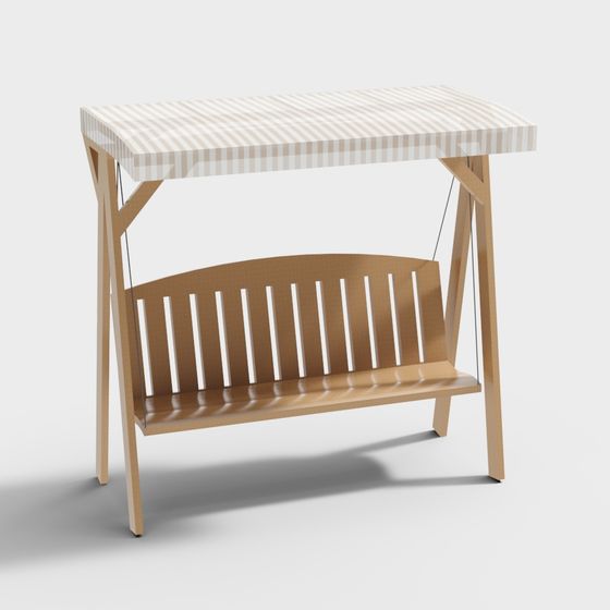 Cozy Hanging Chair 3D model for Tranquil Spaces