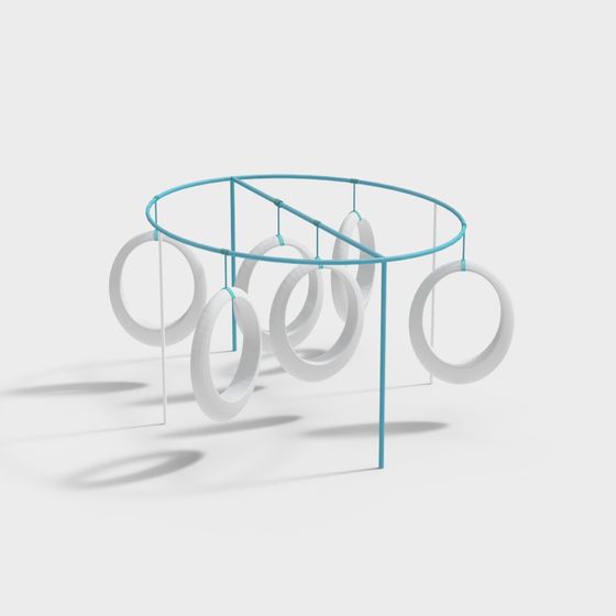 Suspended Ring Rack 3D model