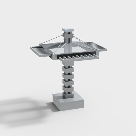 Futuristic City Tower 3D model