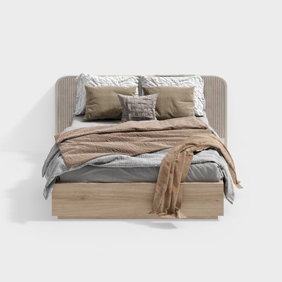 Cozy Retreat Bed 3D model