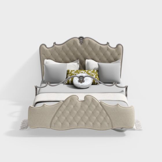 Elegant Bed 3D model for Modern Design